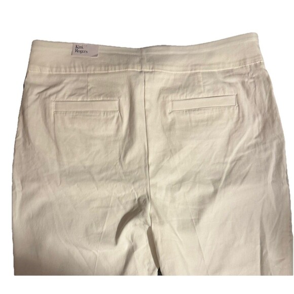 NWT Kim Rogers White Ivory Pants Sz 18W Millennium Tummy Control Stretch Pull On - Picture 6 of 13